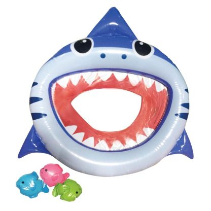 Swimming Pools |  24.75″ Inflatable Shark Mouth Fish Toss Swimming Pool Game Sports & Fitness Swimming Pools