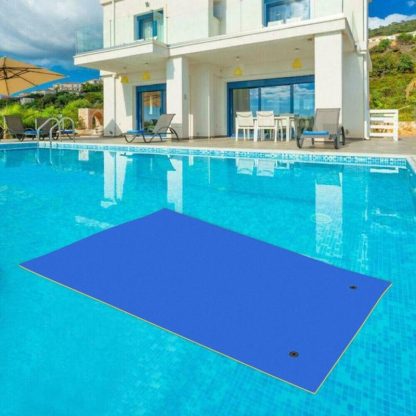 Swimming Pools |  9′ x 6′ 3-Layer Tear-proof Foam Floating Pad Island Water Sports – 9’*6′ Sports & Fitness Swimming Pools