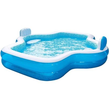 Swimming Pools |  Elegant Family Pool 10 Feet Long 2 Inflatable Seats with Backrests Sports & Fitness Swimming Pools