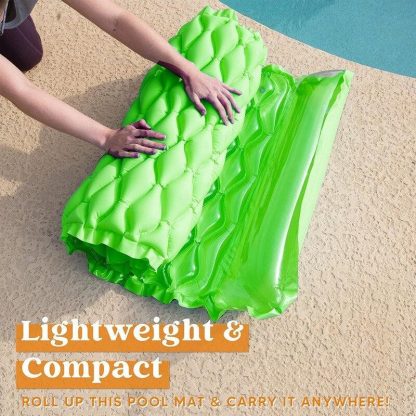 Swimming Pools |  Inflatable Adult Pool Float Raft, Pool Float Mat with Headrest, 2-Piece Sports & Fitness Swimming Pools