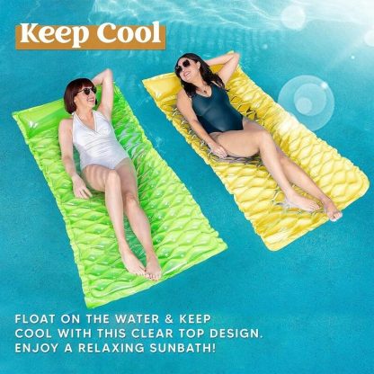 Swimming Pools |  Inflatable Adult Pool Float Raft, Pool Float Mat with Headrest, 2-Piece Sports & Fitness Swimming Pools