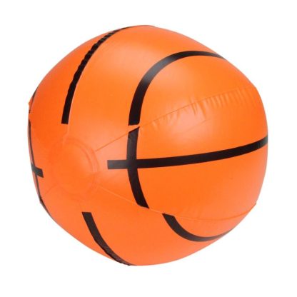 Swimming Pools |  Inflatable Orange and Black 6-Panel Beach Basketball Swimming Pool Toy 16-Inch – 16″ Sports & Fitness Swimming Pools