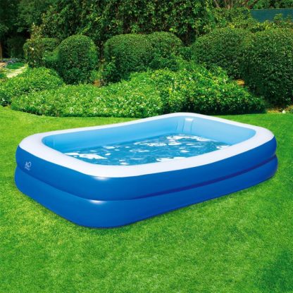 Swimming Pools |  Inflatable Rectangular Family Pool with Cover – One-size Sports & Fitness Swimming Pools