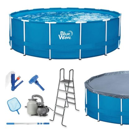 Swimming Pools |  Laguna Round Frame Above Ground Swimming Pool Package Sports & Fitness Swimming Pools