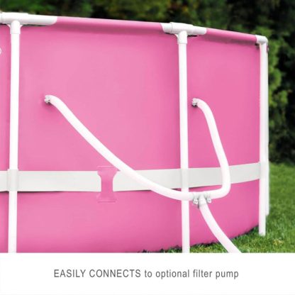 Swimming Pools |  Metal Frame 8′ x 30″ Above Ground Swimming Pool in Pink Sports & Fitness Pink