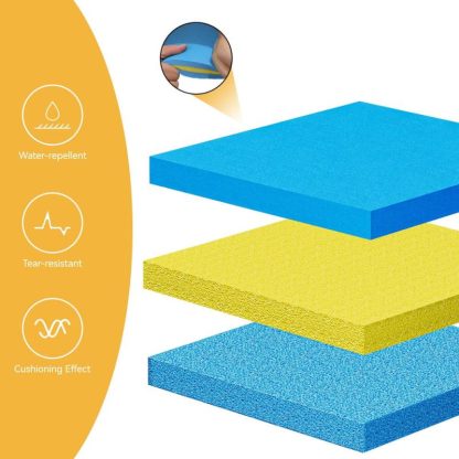 Swimming Pools |  Moasis 9′ X 6′ Inflatable Rafts Water Mat – Floating Island Lily Pad XPE Foam Construction – 108″L x 70″W x 1.47″H Sports & Fitness Swimming Pools