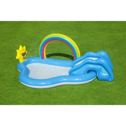 Swimming Pools |  Outdoor inflatable Play Pool Center with slide Sports & Fitness Blue