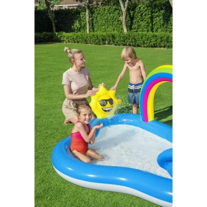 Swimming Pools |  Outdoor inflatable Play Pool Center with slide Sports & Fitness Blue