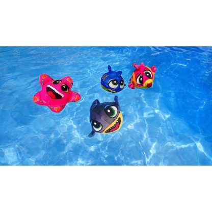 Swimming Pools |  Set of 4 Pink and Yellow Fish Splasher Bombs Outdoor Pool Game 5″ Sports & Fitness Swimming Pools