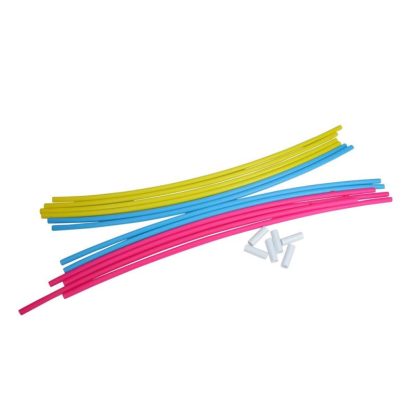 Swimming Pools |  Set of 4 Pink Yellow and Blue Underwater Slalom Hoops for Swimming Pools 30″ Sports & Fitness Swimming Pools