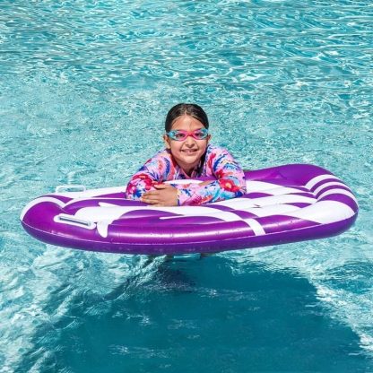 Swimming Pools |  Syncfun 2 Pack Inflatable Body Boards for Water Slides, Blue and Purple – 3 x 9 x 10 Sports & Fitness Multi