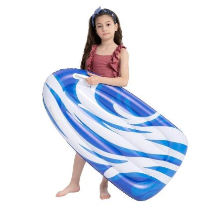 Swimming Pools |  Syncfun 2 Pack Inflatable Body Boards for Water Slides, Blue and Purple – 3 x 9 x 10 Sports & Fitness Multi