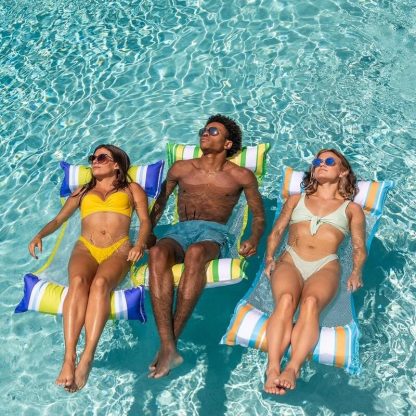 Swimming Pools |  Syncfun 3 Pack Inflatable Pool Float Hammock Lounges – 3 x 11 x 11 Sports & Fitness Multi