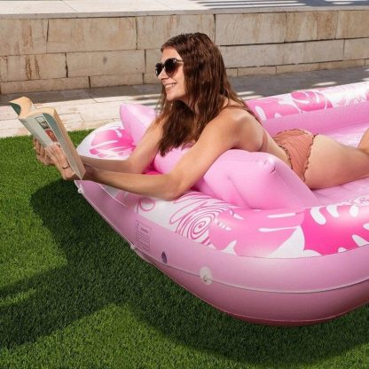 Swimming Pools |  Syncfun 85″ x 57″ Extra Large Suntan Tub Pool Floats Pool Lounger Float, Pink – 5 x 13 x 15 Sports & Fitness Pink