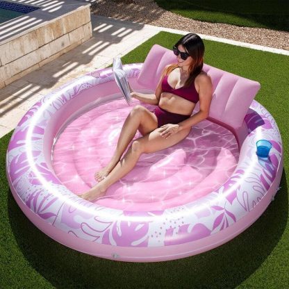 Swimming Pools |  Tanning Pool Lounger Float, Luxury Fabric Large Pool Float Inflatable Lake Float Sports & Fitness Swimming Pools