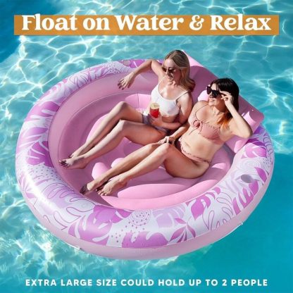 Swimming Pools |  Tanning Pool Lounger Float, Luxury Fabric Large Pool Float Inflatable Lake Float Sports & Fitness Swimming Pools