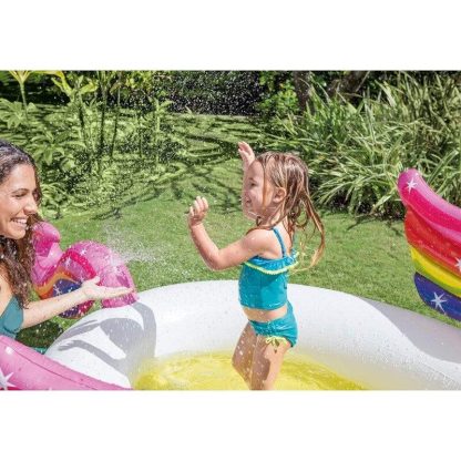 Swimming Pools |  Unicorn Inflatable Pool Summer Outdoor Water Party For ages 2 and up – 107″L x 76″W x 41″H Sports & Fitness Swimming Pools