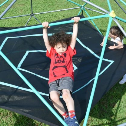 Swing Sets |  10ft Geometric Dome Climber Play Center, Kids Climbing Dome Tower with Hammock, Rust & UV Resistant Steel Supporting 1000 LBS Sports & Fitness Swing Sets