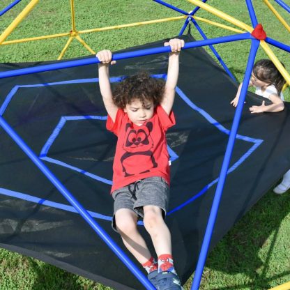 Swing Sets |  10ft Geometric Dome Climber Play Center, Kids Climbing Dome Tower with Hammock, Rust & UV Resistant Steel Supporting 1000 LBS Sports & Fitness Swing Sets