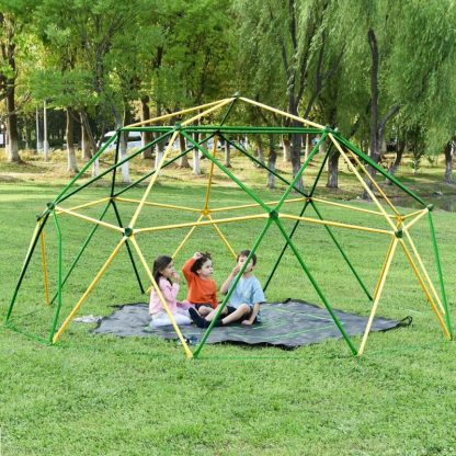 Swing Sets |  13ft Geometric Dome Climber Play Center, Kids Climbing Dome Tower with Hammock, Rust & UV Resistant Steel Supporting 1000 LBS Sports & Fitness Swing Sets