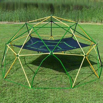 Swing Sets |  13ft Geometric Dome Climber Play Center, Kids Climbing Dome Tower with Hammock, Rust & UV Resistant Steel Supporting 1000 LBS Sports & Fitness Swing Sets