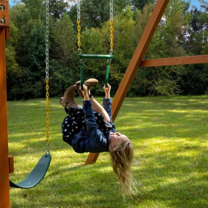 Swing Sets |  17-inch Trapeze Bar with Rings Sports & Fitness Swing Sets