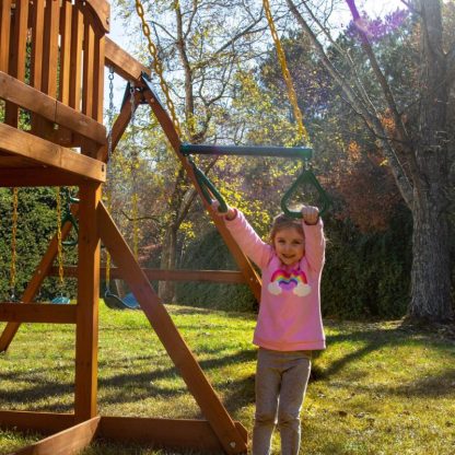 Swing Sets |  17-inch Trapeze Bar with Rings Sports & Fitness Swing Sets