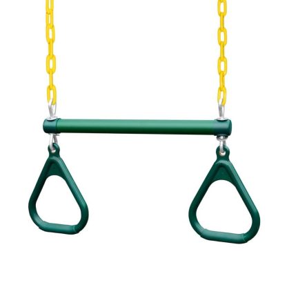 Swing Sets |  17-inch Trapeze Bar with Rings Sports & Fitness Swing Sets