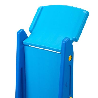 Swing Sets |  3 in 1 Kids Climber & Slide, Toddler Play Set W/ Basketball Hoop, Blue Sports & Fitness Blue