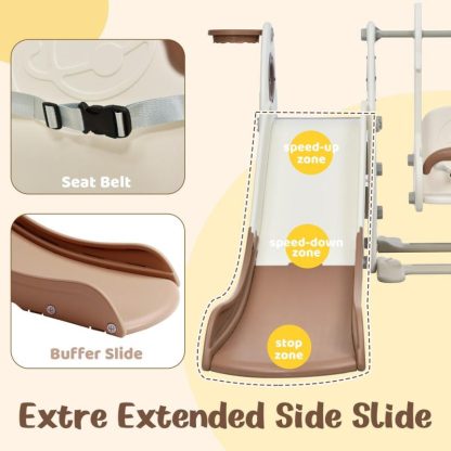 Swing Sets |  4 in 1 Toddler Slide and Swing Set Sports & Fitness Swing Sets