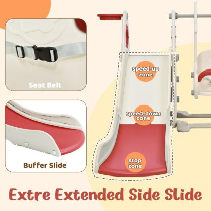 Swing Sets |  4 in 1 Toddler Slide and Swing Set Sports & Fitness Swing Sets