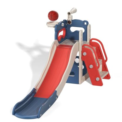 Swing Sets |  5 In 1 Kids Slide and Climber Playset Sports & Fitness Swing Sets