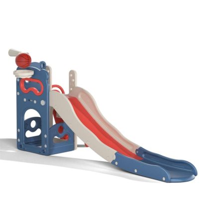 Swing Sets |  5 In 1 Kids Slide and Climber Playset Sports & Fitness Swing Sets