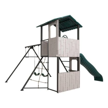 Swing Sets |  Adventure Clubhouse Sports & Fitness Brown-Green