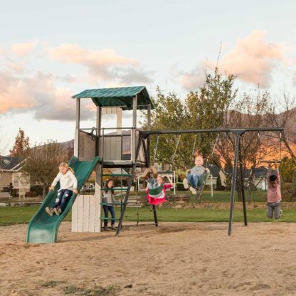 Swing Sets |  Adventure Clubhouse Sports & Fitness Brown-Green