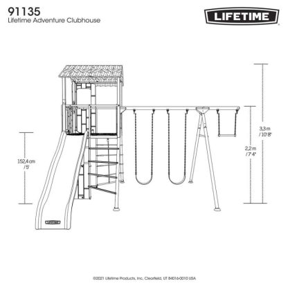 Swing Sets |  Adventure Clubhouse Sports & Fitness Brown-Green