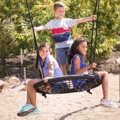 Swing Sets |  Adventure Tower with spider swing Sports & Fitness Brown-Green