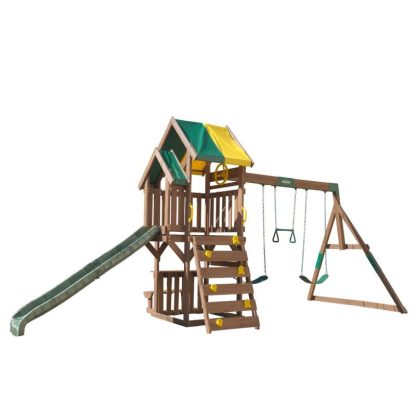 Swing Sets |  Arbor Crest Deluxe Playset Sports & Fitness Swing Sets