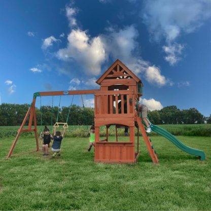 Swing Sets |  Atlantis Swing Set Sports & Fitness Brown