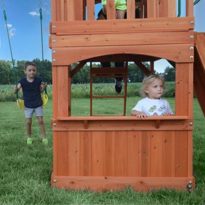 Swing Sets |  Atlantis Swing Set Sports & Fitness Brown