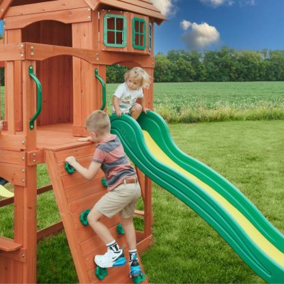 Swing Sets |  Atlantis Swing Set Sports & Fitness Brown