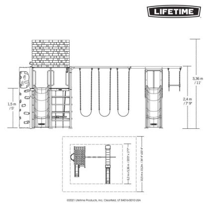 Swing Sets |  Deluxe Swing Set Sports & Fitness Brown-Green