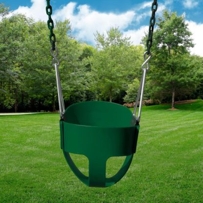 Swing Sets |  Full Bucket Toddler Swing with Coated Chains Sports & Fitness Swing Sets