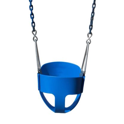 Swing Sets |  Full Bucket Toddler Swing with Coated Chains Sports & Fitness Swing Sets