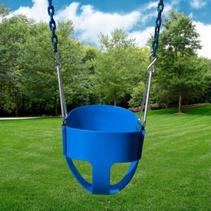 Swing Sets |  Full Bucket Toddler Swing with Coated Chains Sports & Fitness Swing Sets