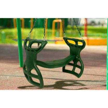 Swing Sets |  Glider Swing for Swing set, Swing Set Accessories, Glider for Two Kids, Attachment Options Included, Green Sports & Fitness Green