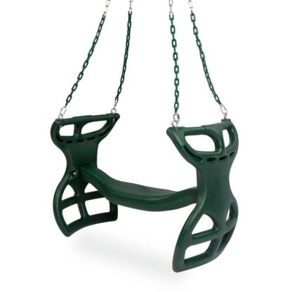 Swing Sets |  Glider Swing for Swing set, Swing Set Accessories, Glider for Two Kids, Attachment Options Included, Green Sports & Fitness Green