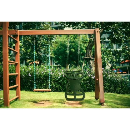 Swing Sets |  Glider Swing for Swing set, Swing Set Accessories, Glider for Two Kids, Attachment Options Included, Green Sports & Fitness Green