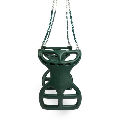 Swing Sets |  Glider Swing for Swing set, Swing Set Accessories, Glider for Two Kids, Attachment Options Included, Green Sports & Fitness Green