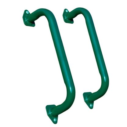 Swing Sets |  Green 16-Inch Metal Safety Handles (Pair) Sports & Fitness Swing Sets